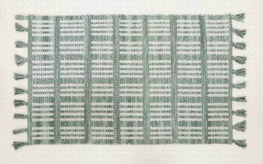 El örgüsü örülmüş ve örülmüş halı, yüksek çözünürlüklü moda desenleri ve renkleri olan halılar