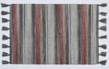 El örgüsü örülmüş ve örülmüş halı, yüksek çözünürlüklü moda desenleri ve renkleri olan halılar