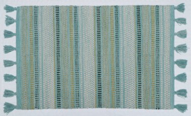 El örgüsü örülmüş ve örülmüş halı, yüksek çözünürlüklü moda desenleri ve renkleri olan halılar