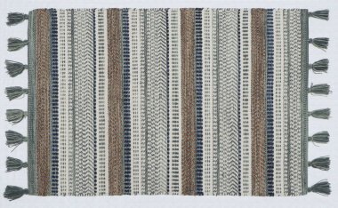 El örgüsü örülmüş ve örülmüş halı, yüksek çözünürlüklü moda desenleri ve renkleri olan halılar