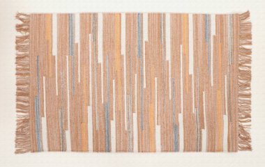 El örgüsü örülmüş ve örülmüş halı, yüksek çözünürlüklü moda desenleri ve renkleri olan halılar