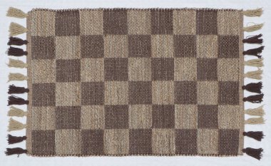 El örgüsü örülmüş ve örülmüş halı, yüksek çözünürlüklü moda desenleri ve renkleri olan halılar