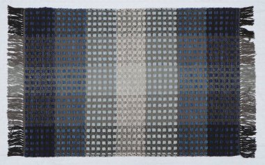 El örgüsü örülmüş ve örülmüş halı, yüksek çözünürlüklü moda desenleri ve renkleri olan halılar