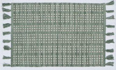 El örgüsü örülmüş ve örülmüş halı, yüksek çözünürlüklü moda desenleri ve renkleri olan halılar