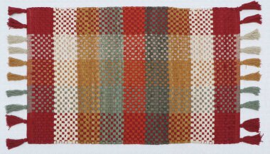 El örgüsü örülmüş ve örülmüş halı, yüksek çözünürlüklü moda desenleri ve renkleri olan halılar