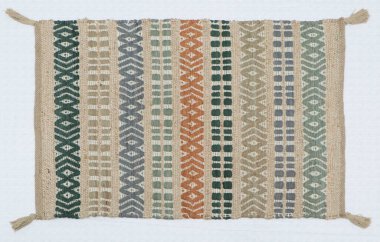 El örgüsü örülmüş ve örülmüş halı, yüksek çözünürlüklü moda desenleri ve renkleri olan halılar