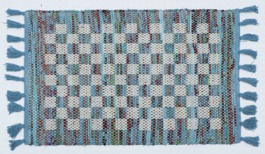 El örgüsü örülmüş ve örülmüş halı, yüksek çözünürlüklü moda desenleri ve renkleri olan halılar