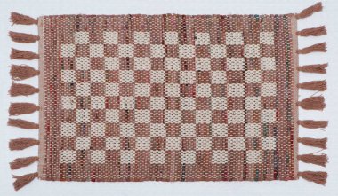 El örgüsü örülmüş ve örülmüş halı, yüksek çözünürlüklü moda desenleri ve renkleri olan halılar