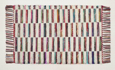 El örgüsü örülmüş ve örülmüş halı, yüksek çözünürlüklü moda desenleri ve renkleri olan halılar