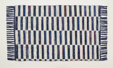 El örgüsü örülmüş ve örülmüş halı, yüksek çözünürlüklü moda desenleri ve renkleri olan halılar