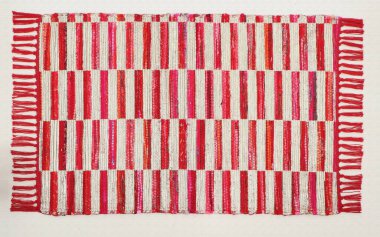 El örgüsü örülmüş ve örülmüş halı, yüksek çözünürlüklü moda desenleri ve renkleri olan halılar