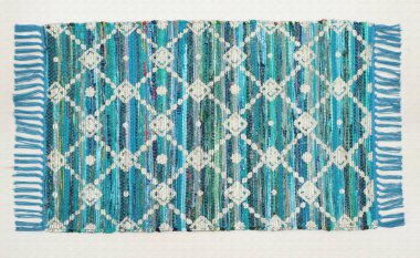 El örgüsü örülmüş ve örülmüş halı, yüksek çözünürlüklü moda desenleri ve renkleri olan halılar