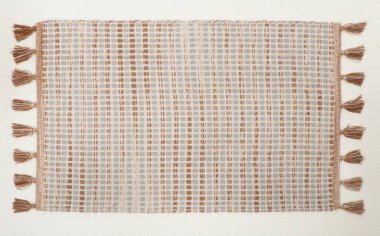 El örgüsü örülmüş ve örülmüş halı, yüksek çözünürlüklü moda desenleri ve renkleri olan halılar