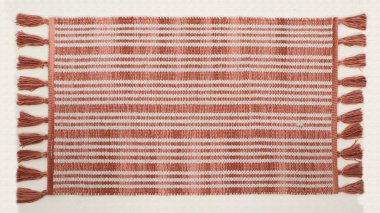 El örgüsü örülmüş ve örülmüş halı, yüksek çözünürlüklü moda desenleri ve renkleri olan halılar