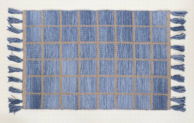 El örgüsü örülmüş ve örülmüş halı, yüksek çözünürlüklü moda desenleri ve renkleri olan halılar