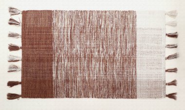 El örgüsü örülmüş ve örülmüş halı, yüksek çözünürlüklü moda desenleri ve renkleri olan halılar