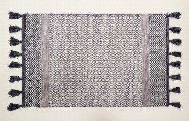 El örgüsü örülmüş ve örülmüş halı, yüksek çözünürlüklü moda desenleri ve renkleri olan halılar