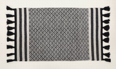 El örgüsü örülmüş ve örülmüş halı, yüksek çözünürlüklü moda desenleri ve renkleri olan halılar