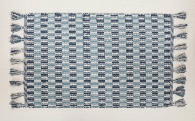 El örgüsü örülmüş ve örülmüş halı, yüksek çözünürlüklü moda desenleri ve renkleri olan halılar