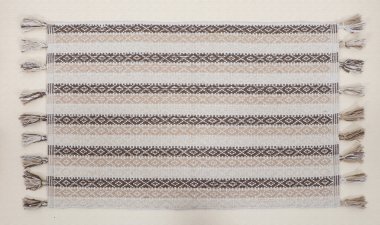 El örgüsü örülmüş ve örülmüş halı, yüksek çözünürlüklü moda desenleri ve renkleri olan halılar