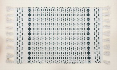 El örgüsü örülmüş ve örülmüş halı, yüksek çözünürlüklü moda desenleri ve renkleri olan halılar