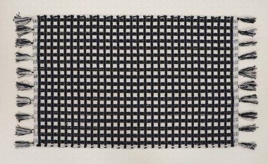 El örgüsü örülmüş ve örülmüş halı, yüksek çözünürlüklü moda desenleri ve renkleri olan halılar