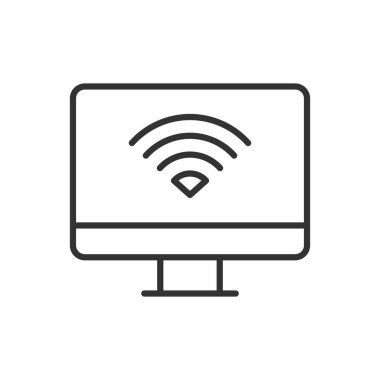 Bilgisayar Eşi Simgesi İmza Sembol Vektörü