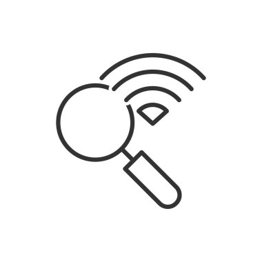 Wifi Arama Simgesi Sembol Vektörü