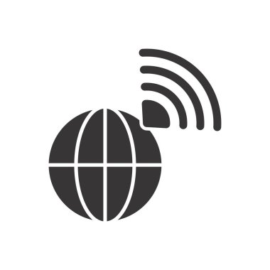 Wifi İnternet Simgesi Sembol Vektörü