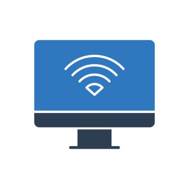 Bilgisayar Eşi Simgesi İmza Sembol Vektörü