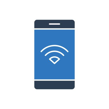 Mobil WIfi Simgesi işaret vektörü