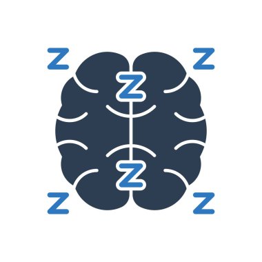 Uyku Beyni Simgesi Sembol Vektörü