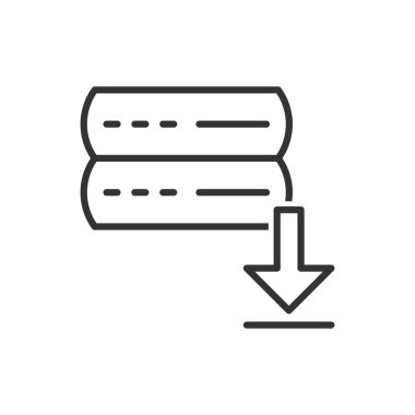 Sunucu İndirme Simgesi - Veritabanı İndirme Simgesi