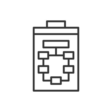 Akış Grafiği Simgesi - Pano Simgesi