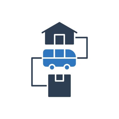 Tedarik Zinciri Simgesi - Teslimat Simgesi