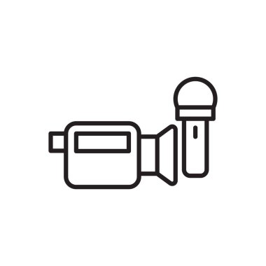 Muhabir Kamera Simgesi - Röportaj Simgesi