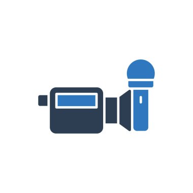 Muhabir Kamera Simgesi - Röportaj Simgesi