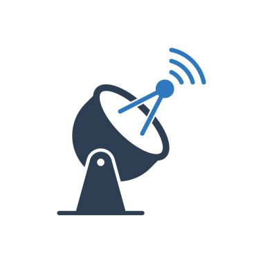 Tabak Anteni Simgesi Sembol Vektörü