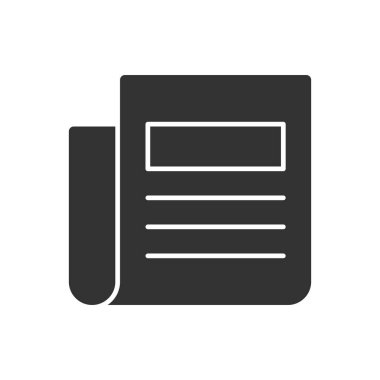 Gazete Simgesi İmza Sembol Vektörü