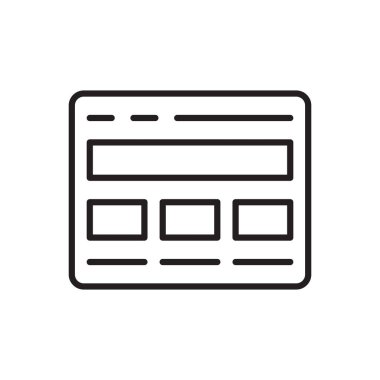 Şablon Simgesi - Düzen Simgesi Simgesi