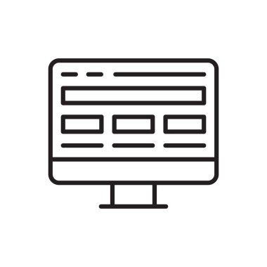 Şablon Simgesi - Düzen Simgesi Simgesi