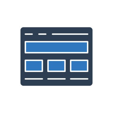 Şablon Simgesi - Düzen Simgesi Simgesi