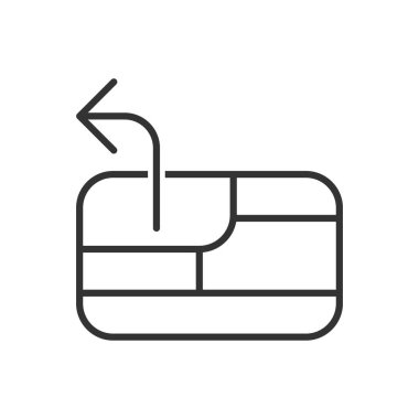 Harita Yönlendirme Simgesi - Sol İşaret Sembolü