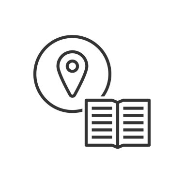 Kütüphane Konumu Simgesi - Adres Simgesi