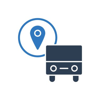 Otobüs Durağı Konum Simgesi - Adres Simgesi