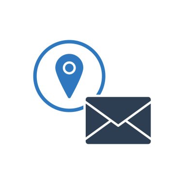 E- posta Konum Simgesi işaret sembolü