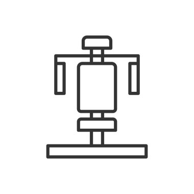 Göğüs Basını Simgesi Sembol Vektörü