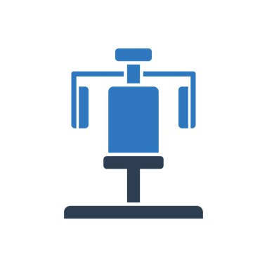 Göğüs Basını Simgesi Sembol Vektörü