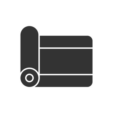 Jimnastik Mat Simgesi Sembol Vektörü