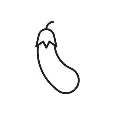 Patlıcan Simgesi Sembol Vektörü